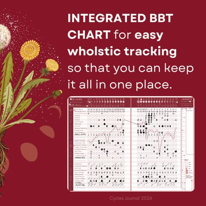 Cycles Journal® 2026: Lunar Planner & Cycle Tracker for Whole-Body Awareness — more than just mental &/or menstrual health