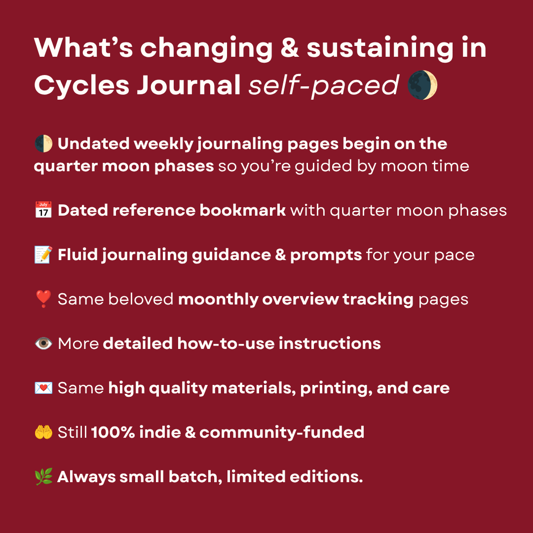 {PRE-ORDER} CYCLES JOURNAL® Your Lunar-centric Pattern Tracker + Planner (undated)