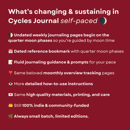 {PRE-ORDER} CYCLES JOURNAL® Your Lunar-centric Pattern Tracker + Planner (undated)