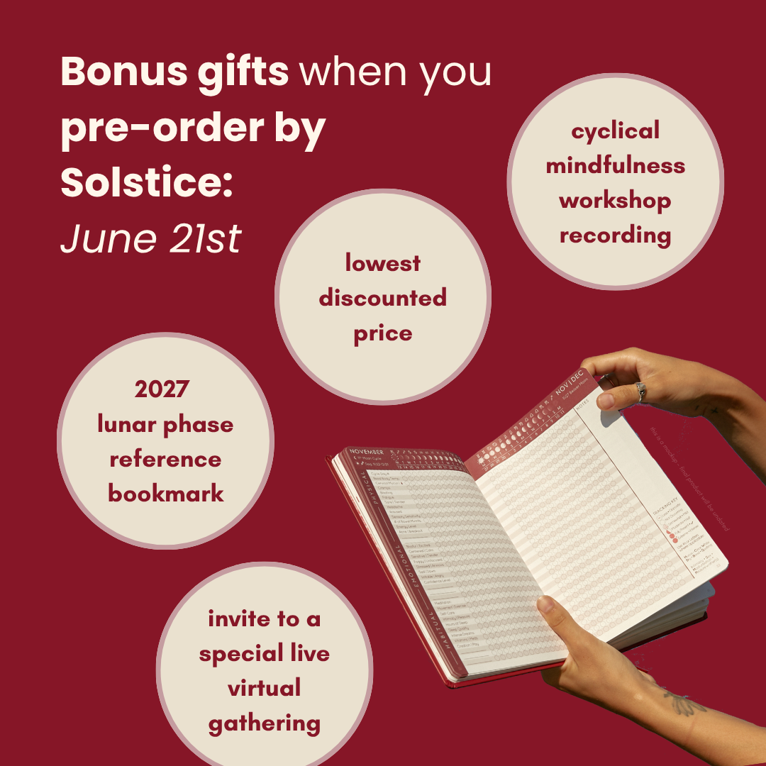 {PRE-ORDER} CYCLES JOURNAL® Your Lunar-centric Pattern Tracker + Planner (undated)