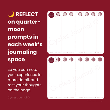 {PRE-ORDER} CYCLES JOURNAL® Your Lunar-centric Pattern Tracker + Planner (undated)