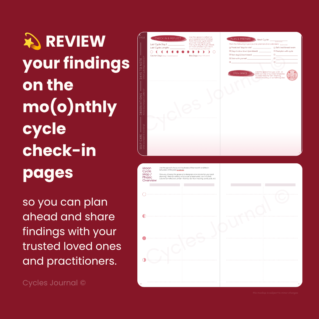 {PRE-ORDER} CYCLES JOURNAL® Your Lunar-centric Pattern Tracker + Planner (undated)