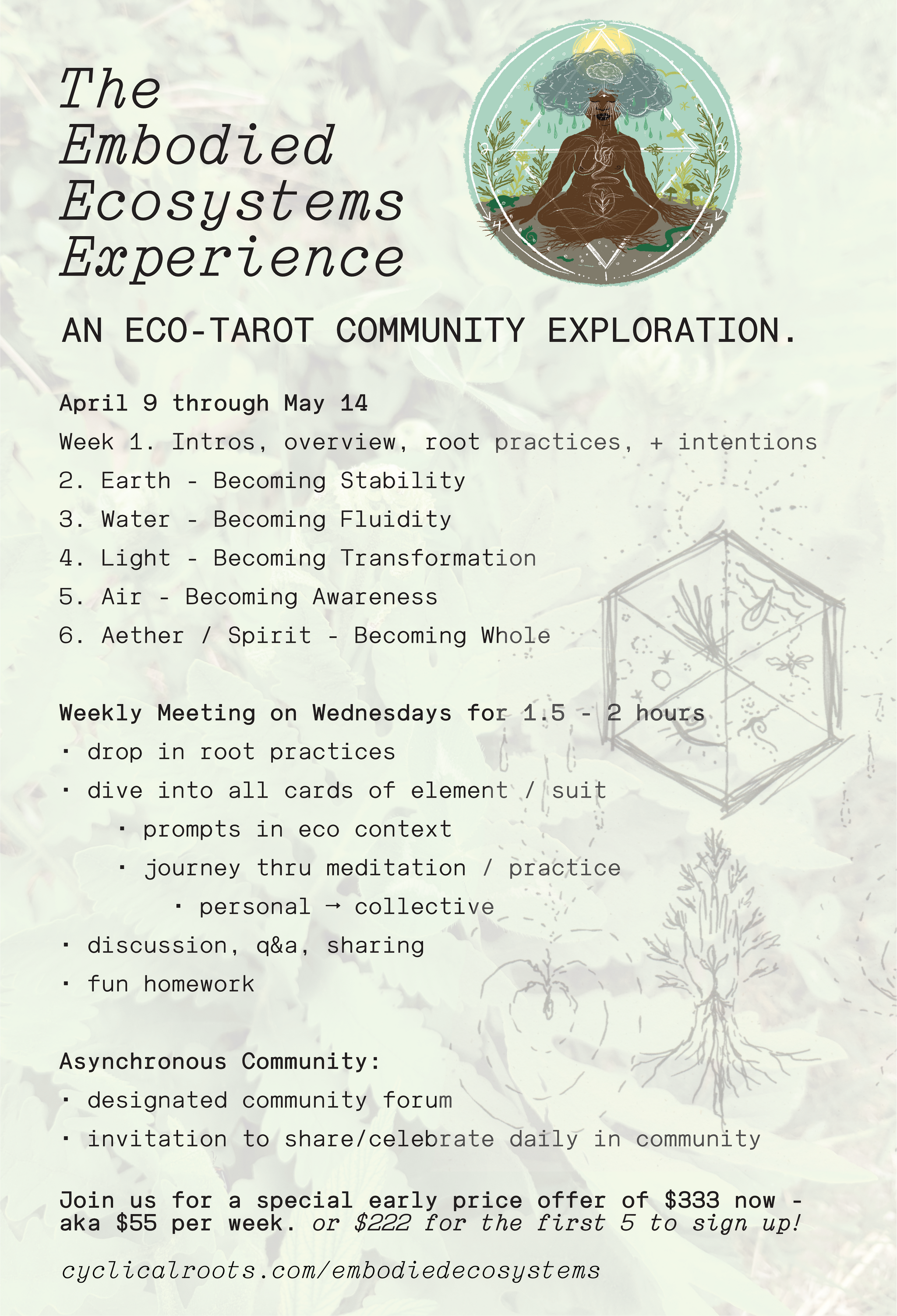 Embodied Ecosystems Tarot Oracle Deck eco-tarot community exploration event 