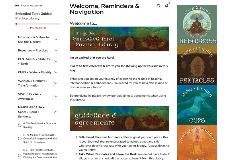 Embodied Ecosystems Tarot-Oracle Deck & Guidebook