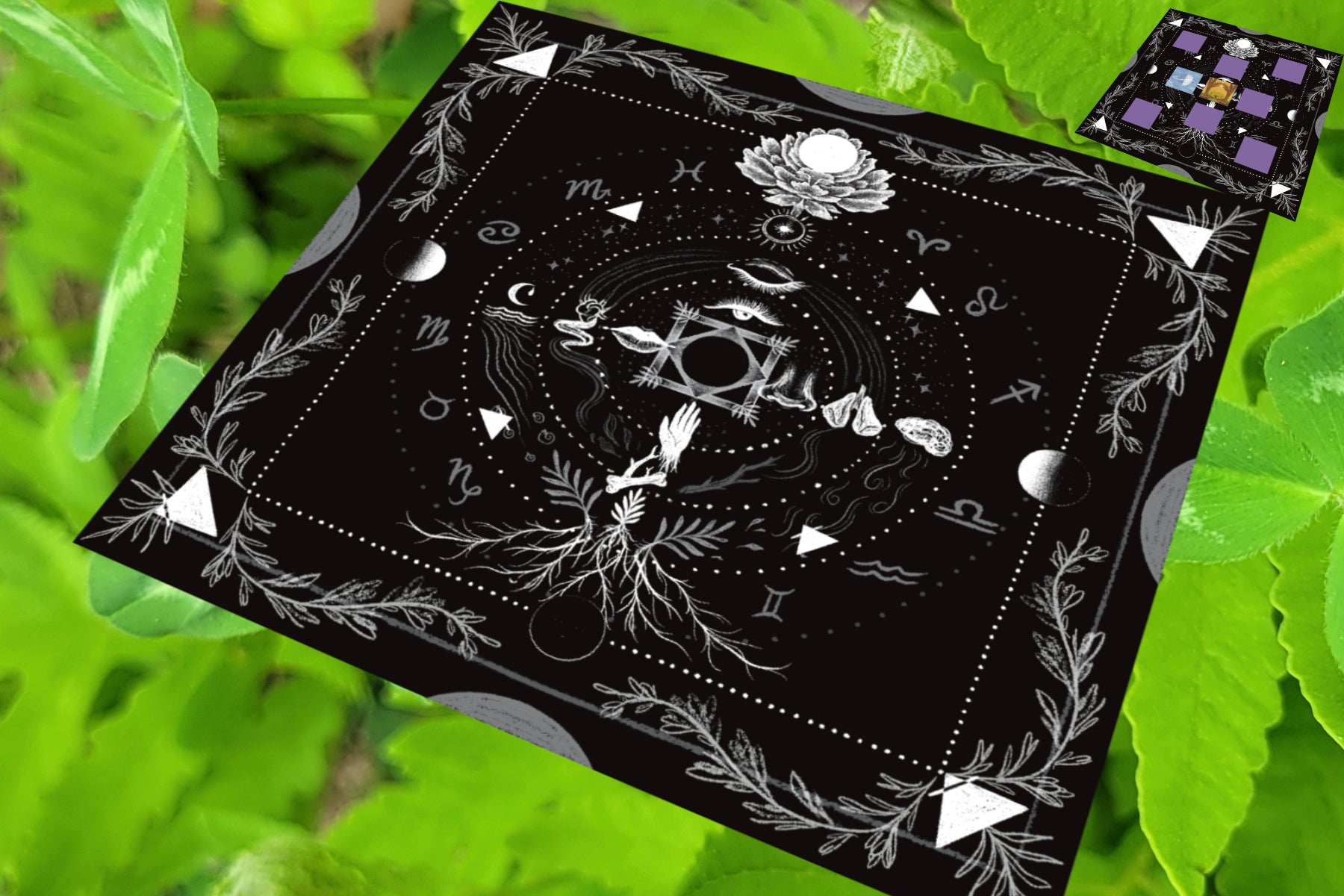 Embodied Ecosystems Tarot Oracle Deck tarot spread cloth