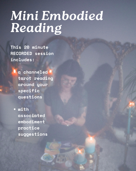 RECORDED Embodied Tarot Reading with Rachael
