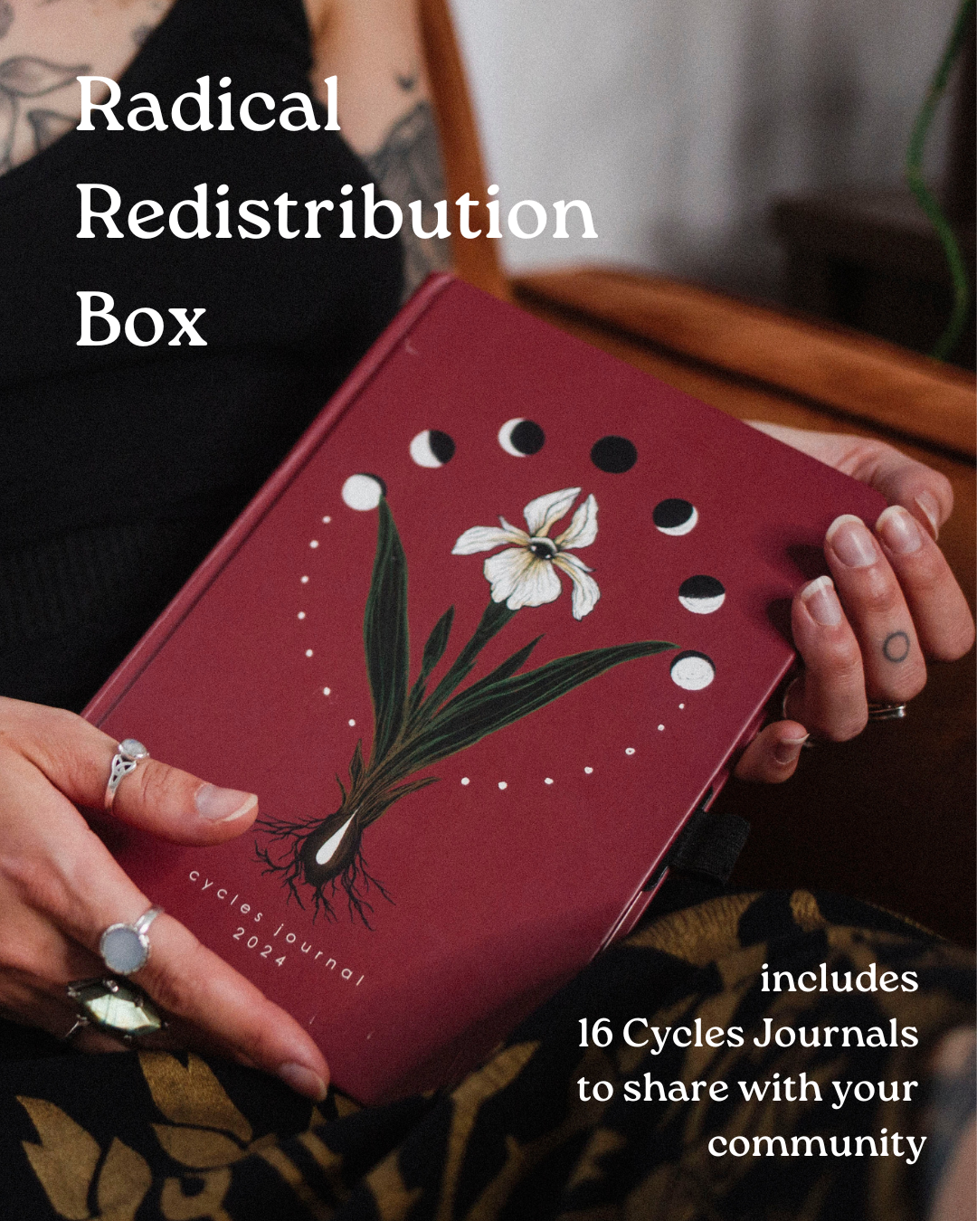 FREE Bulk / Redistribution Box of 16x Cycles Journal 2024 - Cyclical Roots & Cycles Journal – Healing tools & grounding guides for self-awareness & collective wellbeing