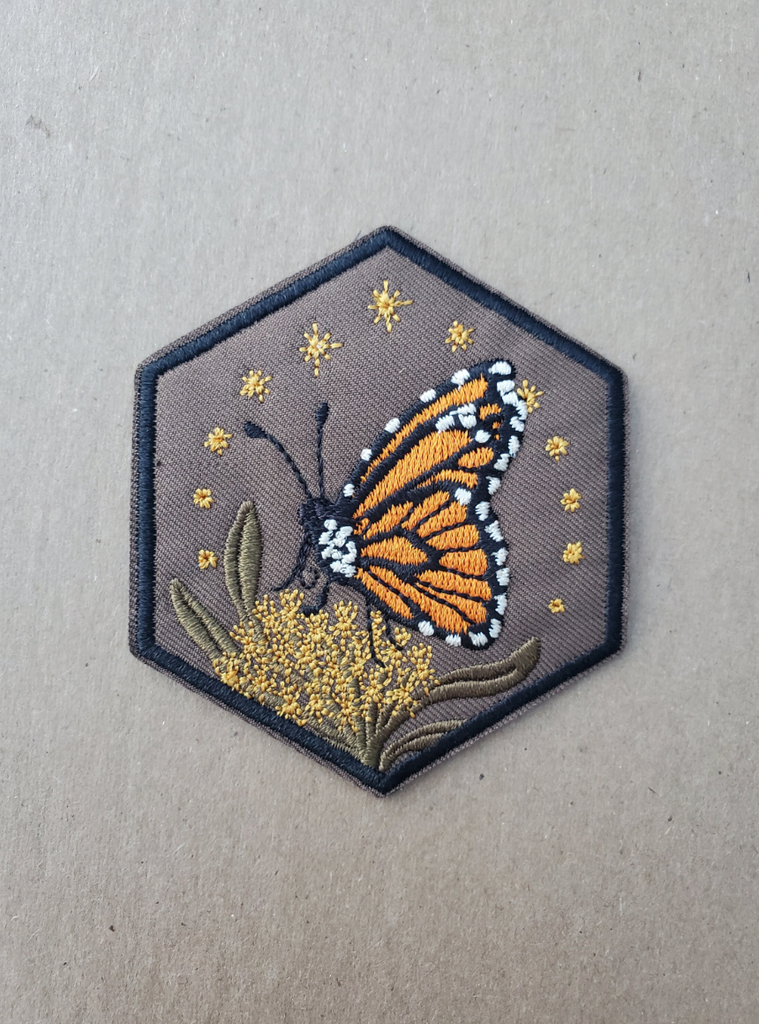 Embroidered Endangered Pollinator Iron-On Patches - Cyclical Roots & Cycles Journal – Healing tools & grounding guides for self-awareness & collective wellbeing