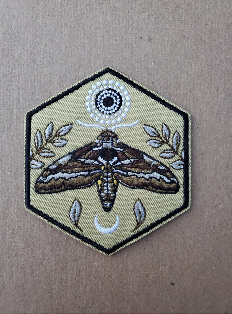 Embroidered Endangered Pollinator Iron-On Patches - Cyclical Roots & Cycles Journal – Healing tools & grounding guides for self-awareness & collective wellbeing