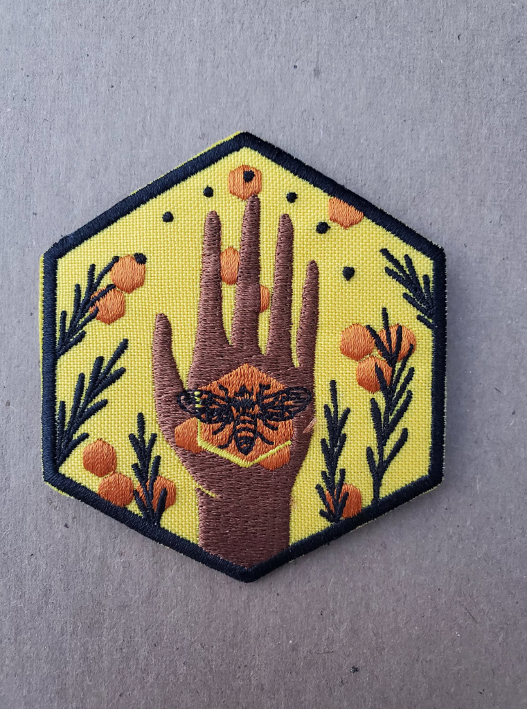 Embroidered Endangered Pollinator Iron-On Patches - Cyclical Roots & Cycles Journal – Healing tools & grounding guides for self-awareness & collective wellbeing