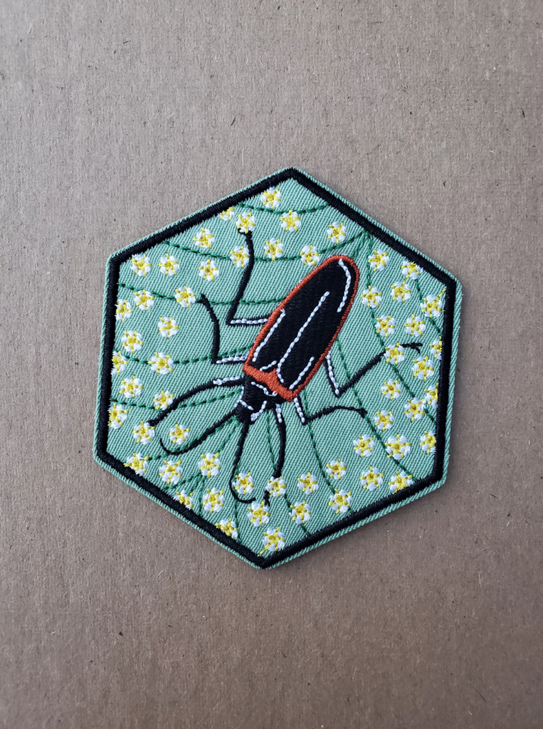 Embroidered Endangered Pollinator Iron-On Patches - Cyclical Roots & Cycles Journal – Healing tools & grounding guides for self-awareness & collective wellbeing