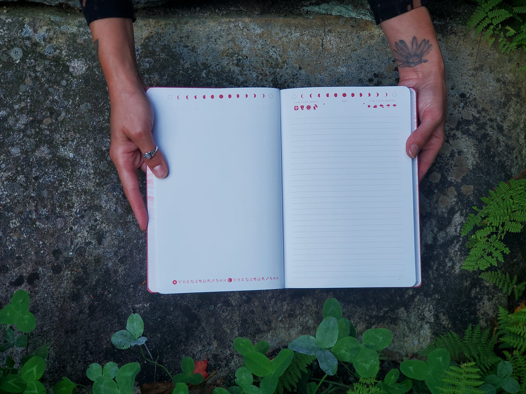 Cyclical Notebook – A Blank & Lined Tracking Journal for Expansion - Cyclical Roots & Cycles Journal – Healing tools & grounding guides for self-awareness & collective wellbeing