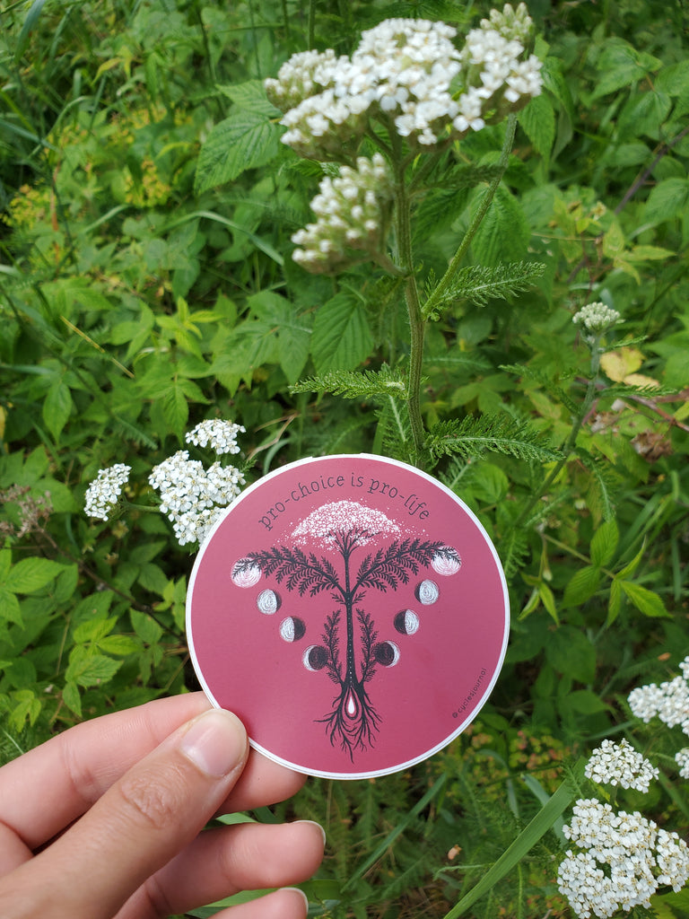 Wholesale – Choice Fundraiser Vinyl Sticker - Cyclical Roots & Cycles Journal – Healing tools & grounding guides for self-awareness & collective wellbeing