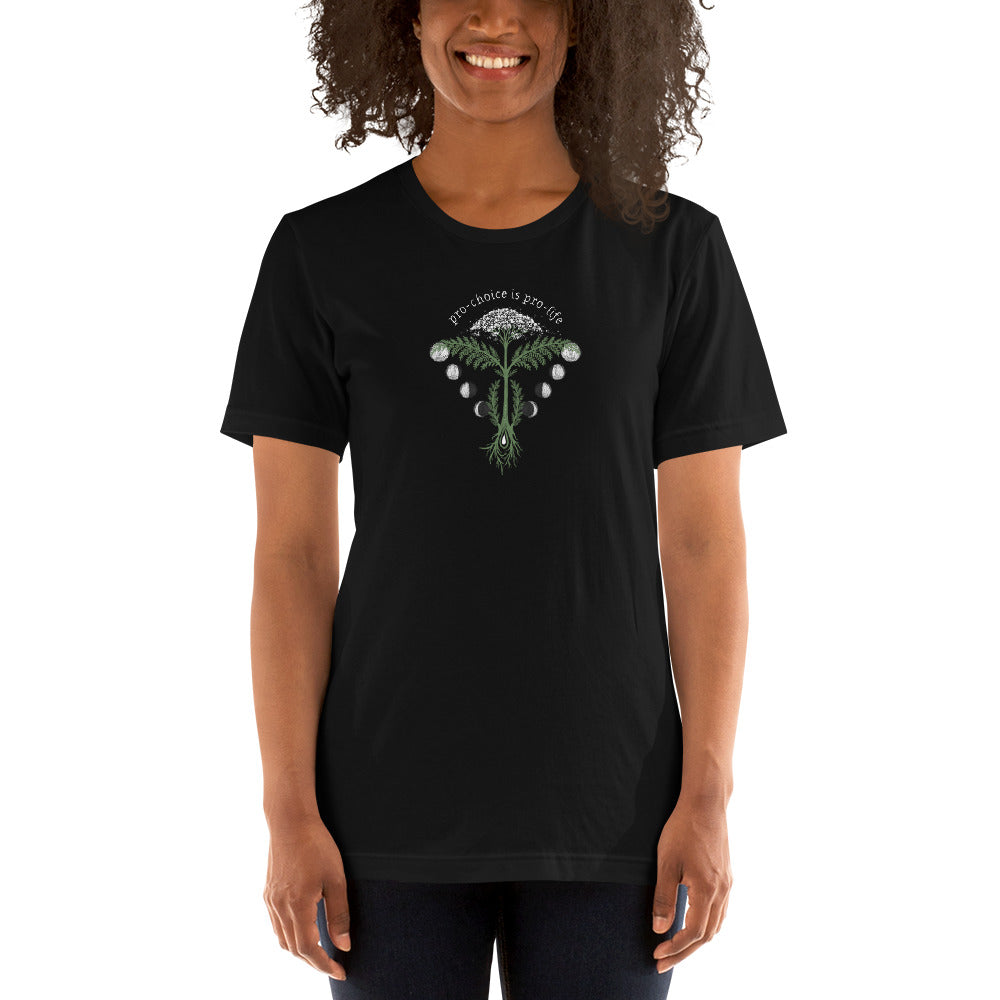 Fundraiser: Pro-Choice Unisex T-Shirt (POD) - Cyclical Roots & Cycles Journal – Healing tools & grounding guides for self-awareness & collective wellbeing